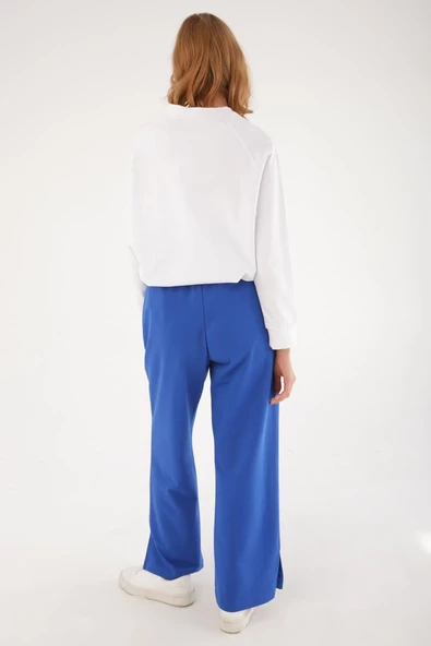 Saks-Paçası Yırtmaçlı Eşofman Altı - Resim 4