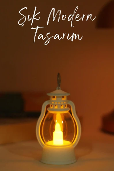 Led Mum Mini Kamp Tipi 3 Adet Pil Dahil Dumansız Alev Ledli  Dekor Işığı Beyaz PT430 - 8