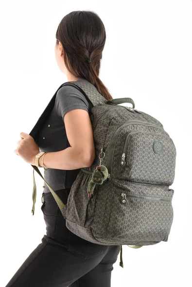 571 collections Ultra Hafif Sırt Çantası Okul Seyahat Unisex Desenli Yeşil (Model: 571-1C) - 2