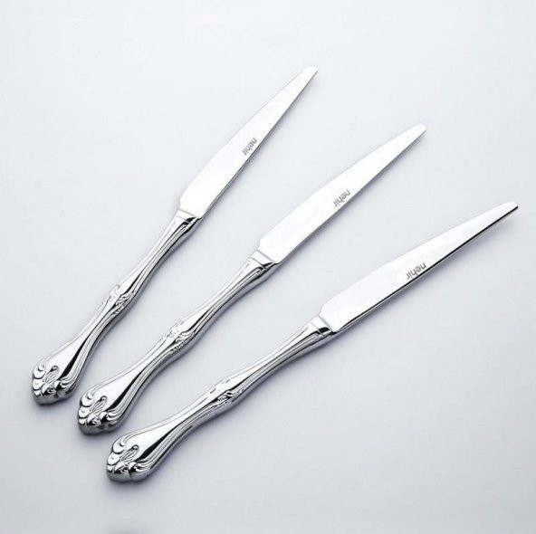 Nehir Lalezar Sade Yemek Bıçak - 1 Düzine =12 Adet