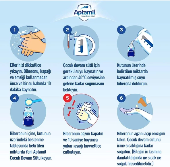 Aptamil Conformil 2 Bebek Sütü 900 gr - Resim 5