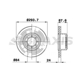 ARKA FREN DISK AYNASI HAVALI DAILY II 09 - 02- DAILY III 05 - 06- TASIMA KAPASITESI 3450 - 3950 KG - BRAXIS AD1054