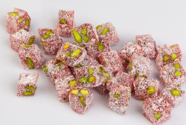 Balşeker Çifte Kavrulmuş Nar Aromalı Antep Fıstıklı Mini Lokum 3 KG - 2