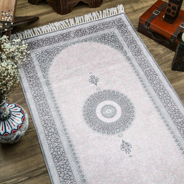 Lüks İpek Ahu Seccade Pembe 70x117 cm - 550 gr - 2
