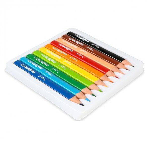Carioca Jumbo Bebek Üçgen Kuru Boya Kalemi 10 Lu 2+Yaş 42819 - 3