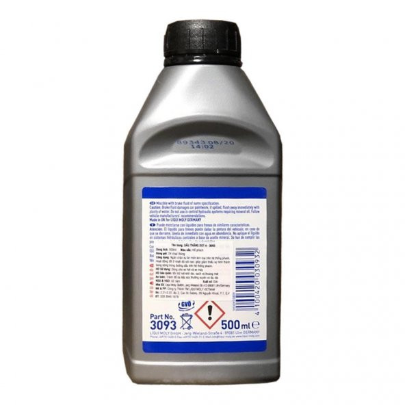 Liqui Moly Brake Fluid Dot 4 500 Ml Fren Hidrolik Yağı (3093) - Resim 3