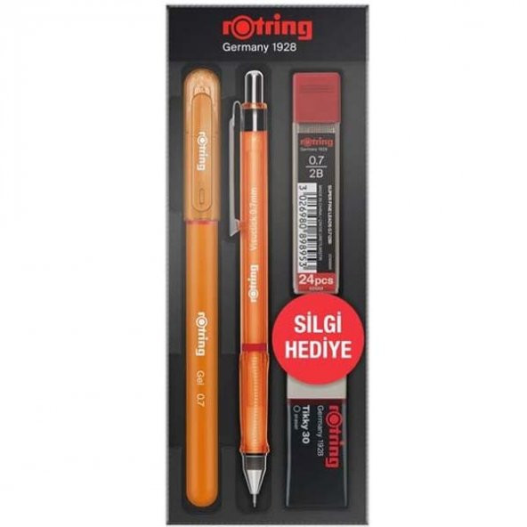 Rotring Okul Seti Visuclick+Jel 0.7 MM Turuncu - 2