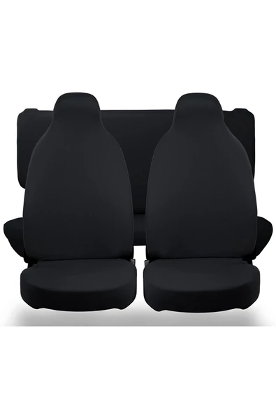 ZMR OTO AKSESUAR Kia Rio Oto Servis Kılıfı Düz Siyah Komple Set - 2