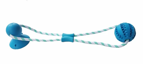 Vantuzlu Köpek Diş Temizleme ve Eğlence Oyuncağı 50 Cm - 3