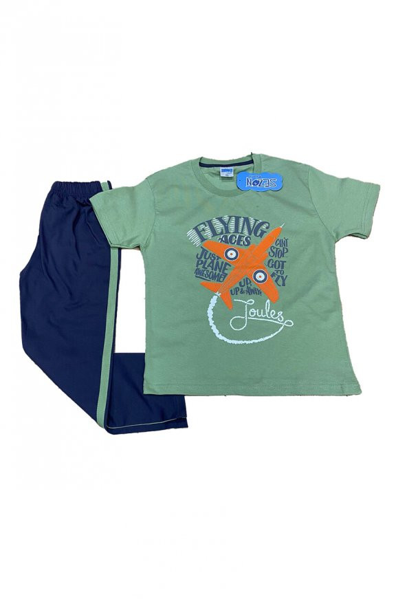 SezonFashion Flying Aces Kısa Kol Çocuk Pijama Takım FA-KSKL