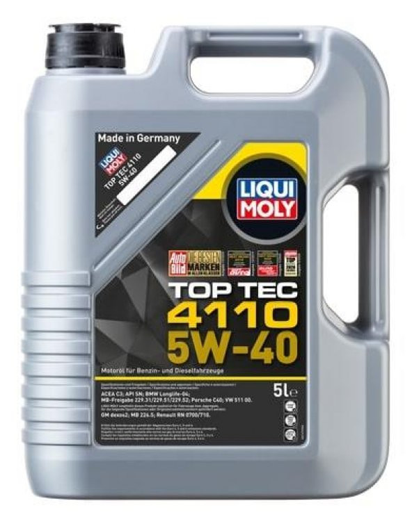 Liqui Moly Top Tec 4110 5W-40 Motor Yağı 5 Litre 21479