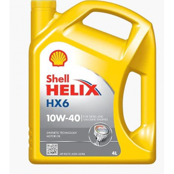 Shell Helix HX6 10w/40 4 Litre Motor Yağ