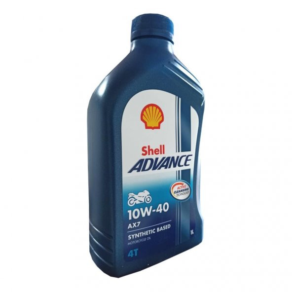 Shell Advance AX7 4T 10W-40 1 Lt - 4 Zamanlı Motosiklet Motor Yağı - 2