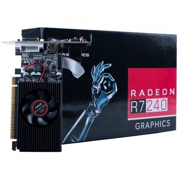 Turbox AMD Radeon R7 240 4GB 128Bit GDDR3 HDMI DVI DX12 Ekran Kartı - 5