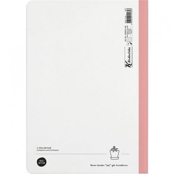 Keskin Color Sert Kapak Cilt Defter Hisli Şeyler 14x20 64 YP Çizgili İyi Ki Varsın - 3