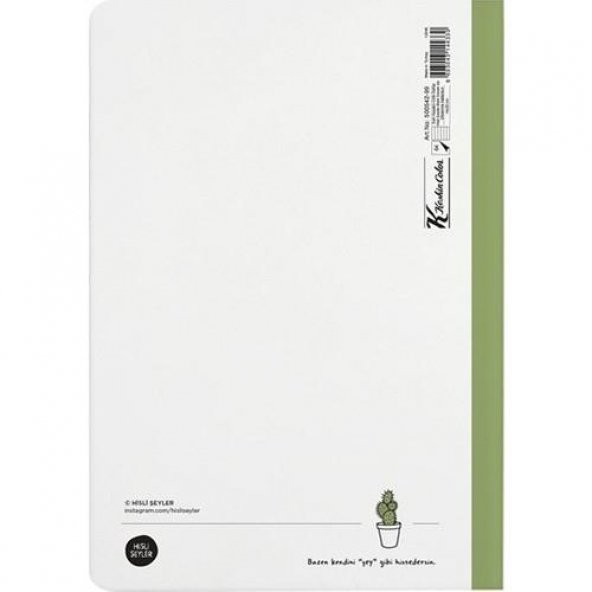 Keskin Color Sert Kap.Ciltili Defter Hisli Şeyler 14x20 64 YP Çizgili Beni Seven Dikenime Katlansın - 3
