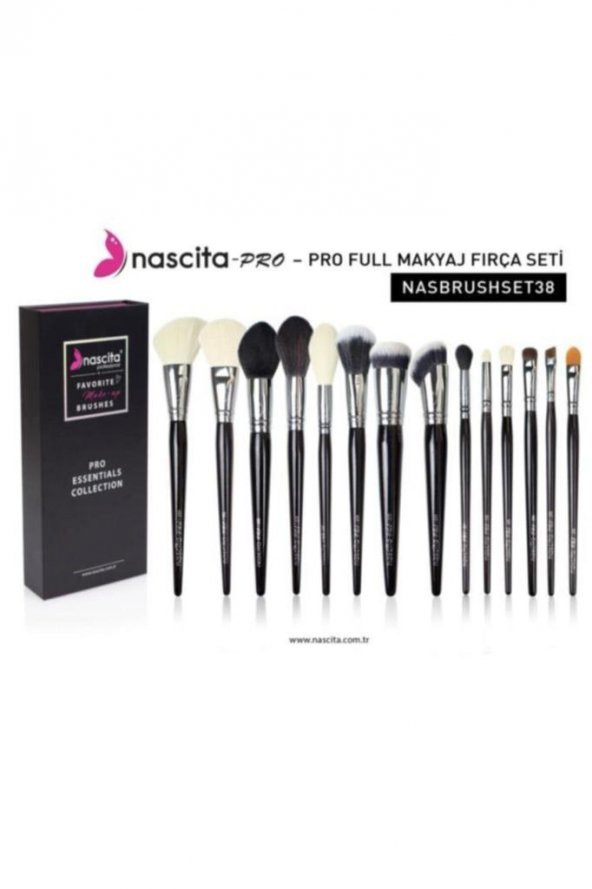Nascita Pro Essentials Collection Makyaj Fırça Seti Full Brush38