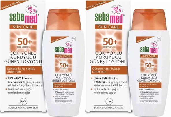 Sebamed Sun Care Çok Yönlü Koruyucu Güneş Losyonu 50+ Faktör 150ML (2 Li Set)