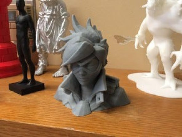 Overwatch izli Heykel Dekoratif Biblo Dekor Masaüstü - 11