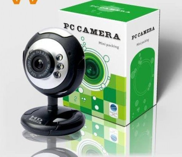 Webcam Pc Kamera Görüntülü Konuşma Led IşıkVMikrofonlu 720p ON OF