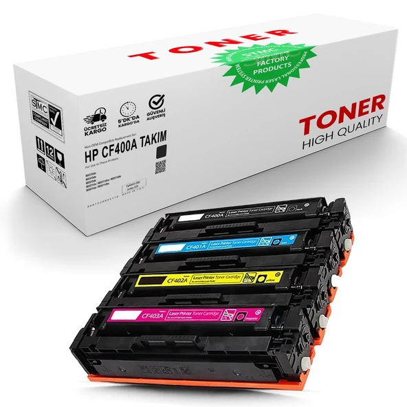 Hp 201A Toner 4’Lü Set Cf400A / Cf401A / Cf402A / Cf403A