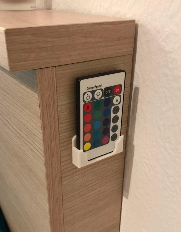 Rgb Led Işık Uzaktan Kumanda Duvar Asma Askı Tutucu Aparatı - 2