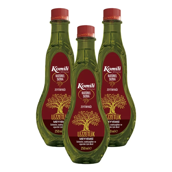 Komili Natürel Sızma Zeytinyağı 250 ml x 3 Adet