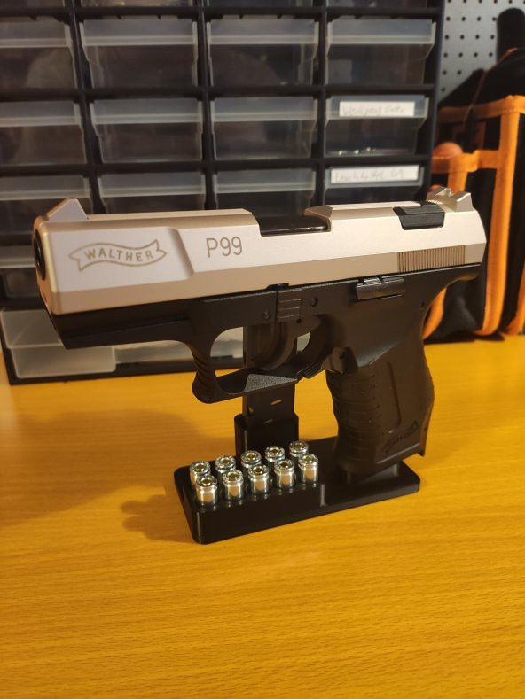 Walther P22 9mm  P.A.K. için tabanca standı 10 mermi lik - 10