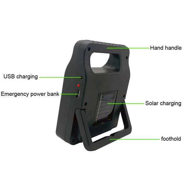 Çakarlı Güçlü Fener ve Işıldak P-605-6 - Resim 2