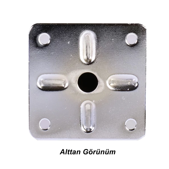 Mobilya Dolap Kanepe Koltuk Mobilya Dolap Sehpa Ayağı Metal Ayakları 8 Cm Krom (4 ADET) - 5
