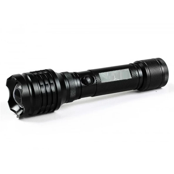 Alüminyum Şarjlı Zoom'lu El Feneri F-6055 - 4