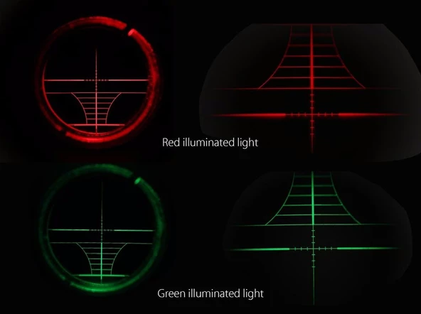 3-9X50Aoeg Çıft Işıklı Retikül Optik Görüş Kapsamlı Zoomlu Dürbün NK - 2