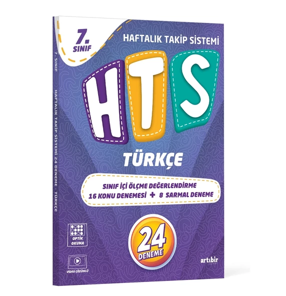 ARTIBİR YAYINLARI 7.SINIF HTS TÜRKÇE HAFTALIK TAKİP SİSTEMİ 24 DENEME