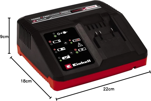 Einhell 18V 5,2 Ah & 4A Fastcharger Akü & Şarj Cihazı - 4512114 - 4