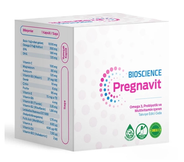 Bioscience Pregnavit 30 Vegan Kapsül + 30 Saşe