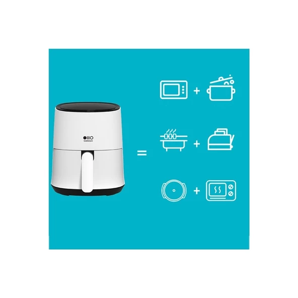 Silencare 25D01W Smart Airfryer 3 lt Yağsız Fritöz - 3