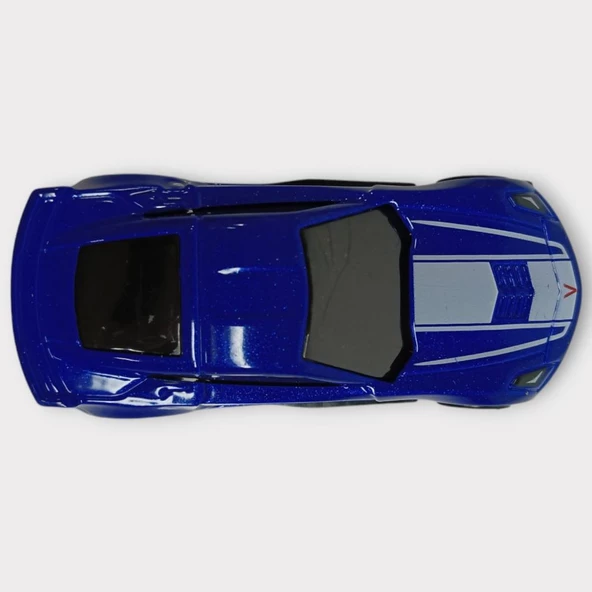 Metal Mini Arabalar  8 cm - Mavi - 1 - 4