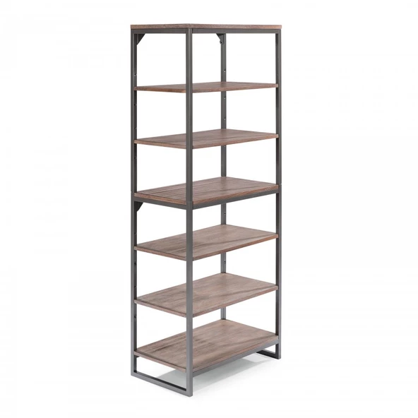 Dekoratif Banyo Rafı Açık Tasarım Ahşaplı Banyo Dolabı - 2