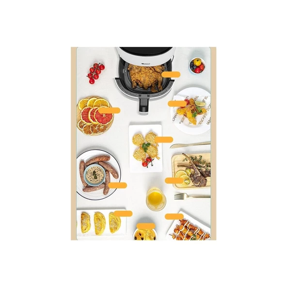 Silencare 25D01W Smart Airfryer 3 lt Yağsız Fritöz - 6