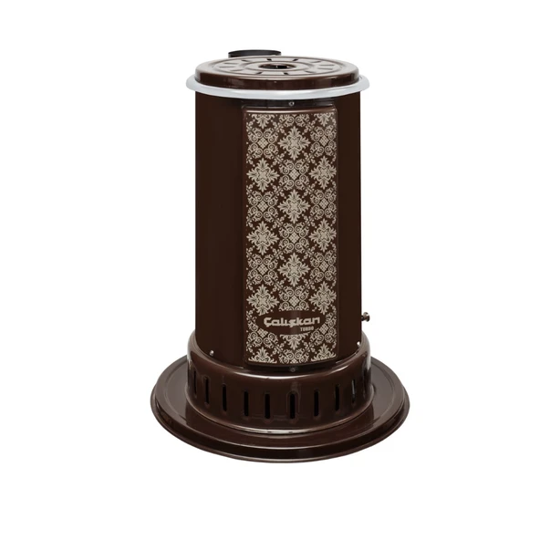 Çalışkan 103 Kahverengi Yuvarlak Üstten Çıkışlı Soba - Resim 2