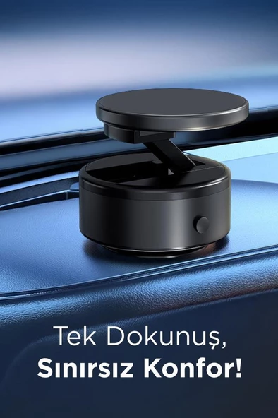 Torima X10Q Siyah Manyetik Adsorpsiyon Vakumlu Kompakt Telefonu Tutucu - 2