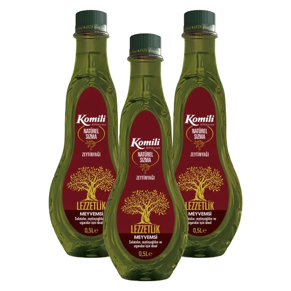 Komili Natürel Sızma Zeytinyağı 500 ml x 3 Adet