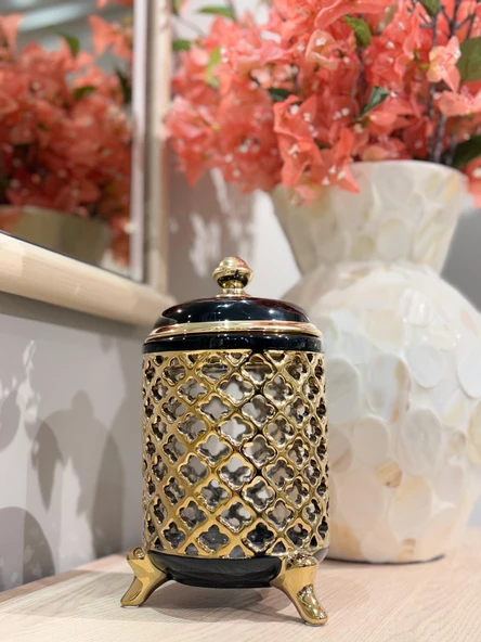 Roy King Azra Kavanoz 3'lü Set Siyah - 3