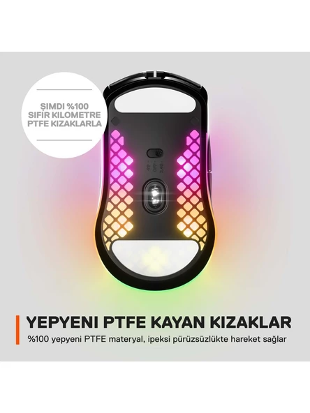 SteelSeries Steelseries Aerox 3 Wireless Onyx Oyuncu Mouse - Siyah - 3