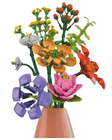 Ctoys Surprise Flower Building Block 087A - Resim 2