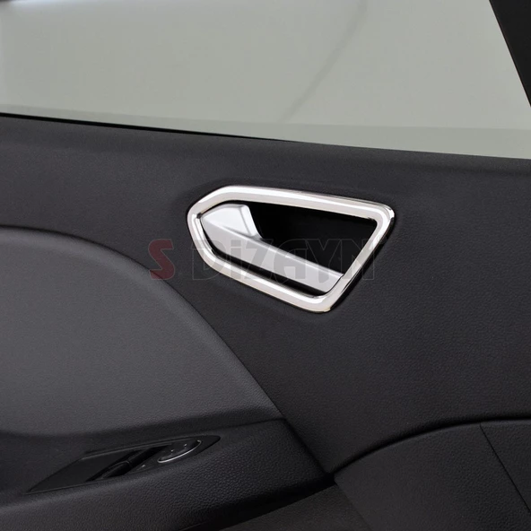 Renault Clio 5 Krom İç Kapı Kolu Çerçevesi 2019 2020 2021 2022 2023 2024 2025 - Resim 5
