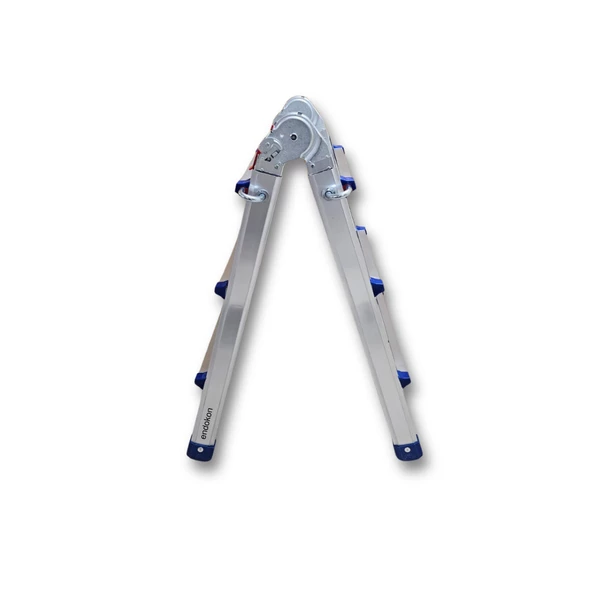 Endokon 300 cm. 10 Basamak A ve I Tipi Katlanıp Uzayabilen Mini Dev Alüminyum Merdiven - 6