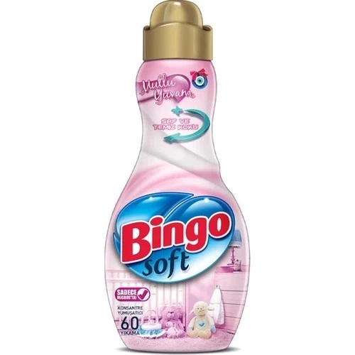 Bingo Soft Çamaşır Yumuşatıcı Konsantre 1440ML Mutlu Yuvam (2 Li Set) - 2