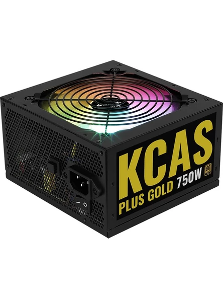 Aerocool KCAS Plus 750W ARGB 12cm Fan 80+Gold Power Supply (AE-KCASP750RGB)