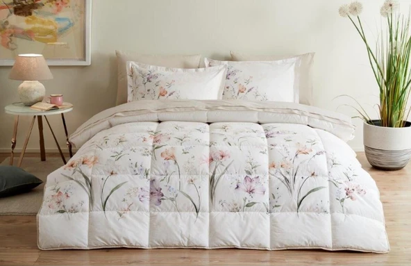 Özdilek White Lily Çift Kişilik Uyku Seti Lila - Resim 2